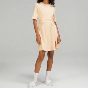 NWT Lululemon Cotton Wrap-front T-Shirt Dress Sz 6